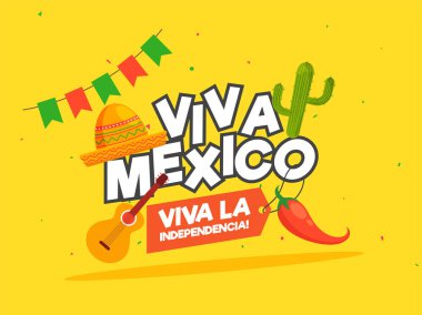 Bağımsızlık günü Meksika arka plan. 