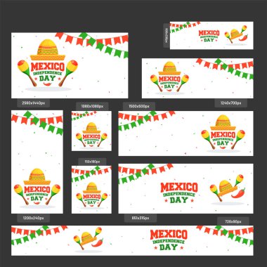 Bağımsızlık günü Meksika arka plan. 