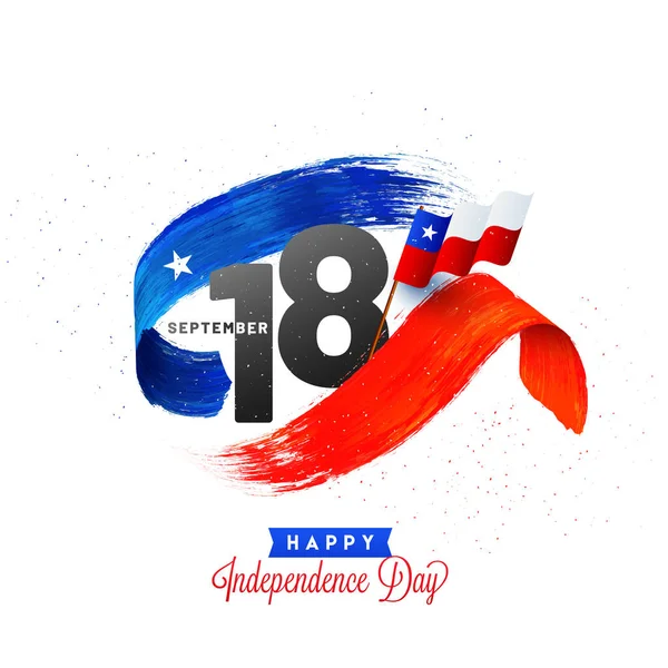 Independence Day Chile Background Design — Stock Vector