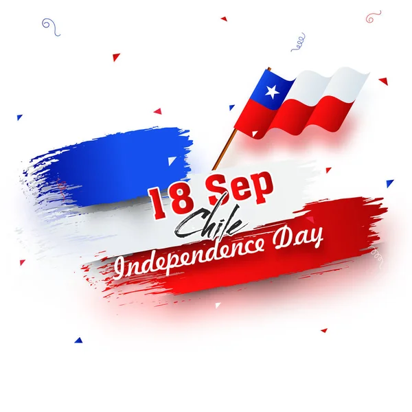 Dia Independência Chile Design Fundo — Vetor de Stock