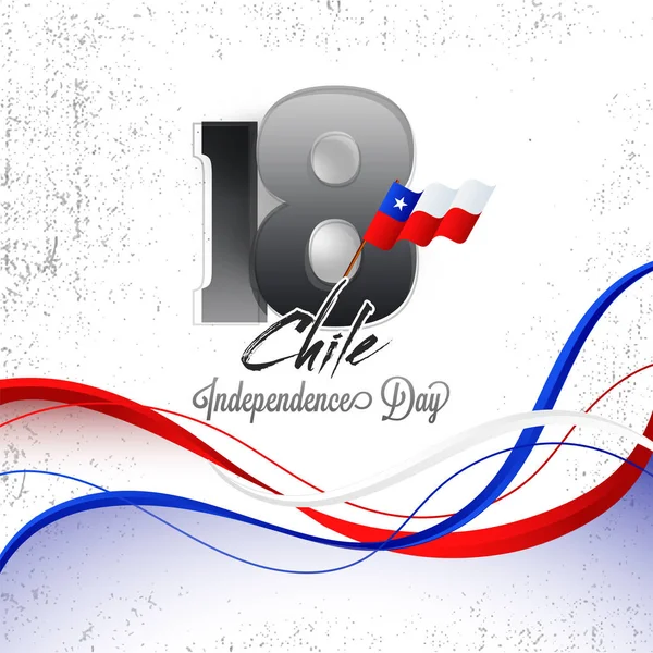 Dia Independência Chile Design Fundo —  Vetores de Stock