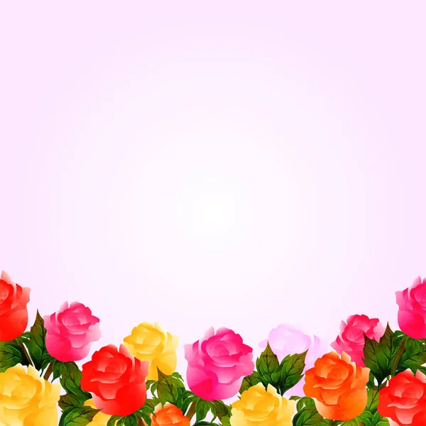 Vacker Akvarell Blommor Dekorerade Bakgrund Kan Användas Som Gratulationskort Eller — Stock vektor