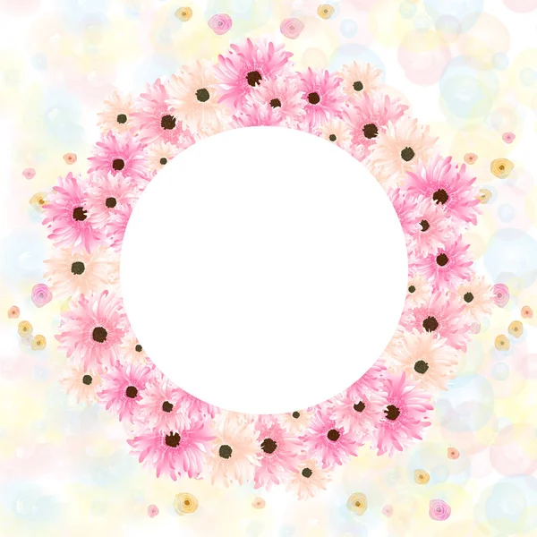 Hermosas Flores Acuarela Decoradas Fondo Puede Utilizar Como Tarjeta Felicitación — Vector de stock