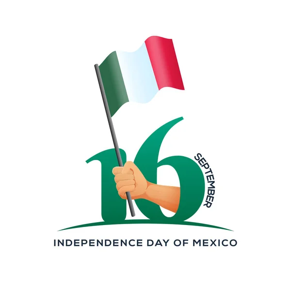 Självständighetsdagen Mexiko Bakgrund — Stock vektor