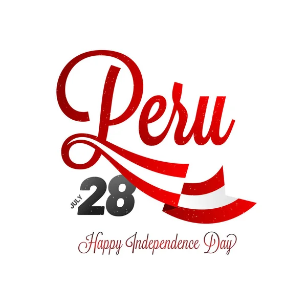 Día Independencia Perú Fondo Celebración — Archivo Imágenes Vectoriales