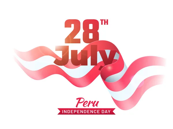 Día Independencia Perú Fondo Celebración — Vector de stock