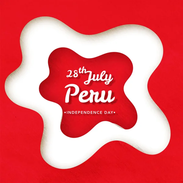 День Независимости Перу Празднование Фона — стоковый вектор