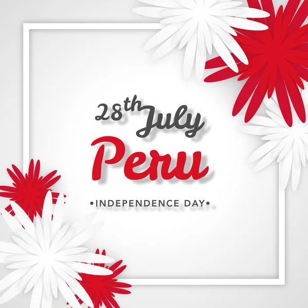 Dia Independência Peru Contexto Celebração —  Vetores de Stock