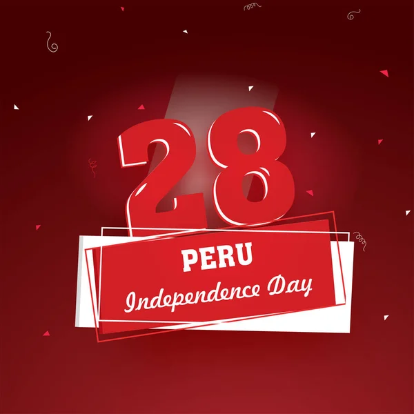 День Независимости Перу Празднование Фона — стоковый вектор
