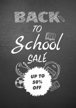 Okula, Poster, geri veya tasarım afiş.