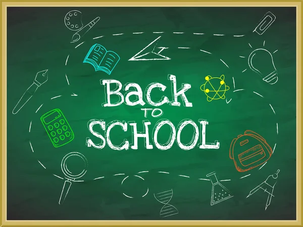 Back School Poster Banner Design — Stock Vector