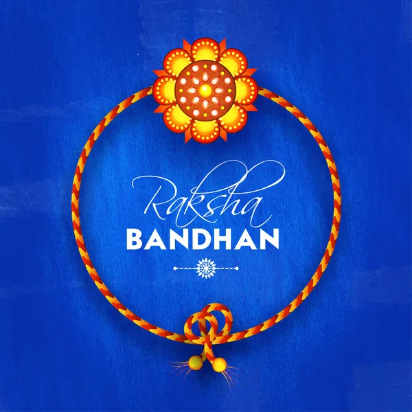 Rakhi Hermano Indio Hermana Festival Raksha Bandhan Concepto — Vector de stock