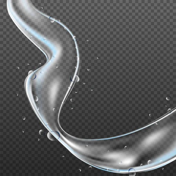 Water Splash Transparent Background — Stock Vector