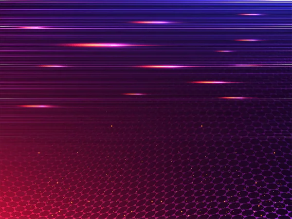 光沢のある Absract 背景光の速度と 縞の線運動パターン — ストックベクタ