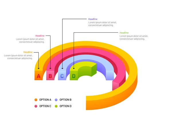 Illustrazione Della Crescita Aziendale Concetto Successo Progettazione Modelli Elementi Infografici — Vettoriale Stock