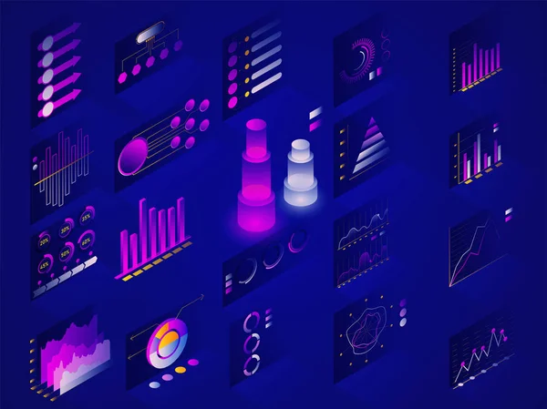 Diagrama Infografías Gráfico Gráfico — Vector de stock