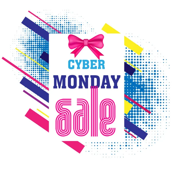 Modelo Design Folheto Com Texto Criativo Cyber Monday Venda Elemento — Vetor de Stock