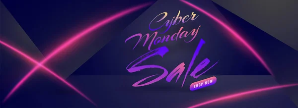 Verkauf Header Oder Banner Design Mit Schriftzug Von Cyber Monday — Stockvektor