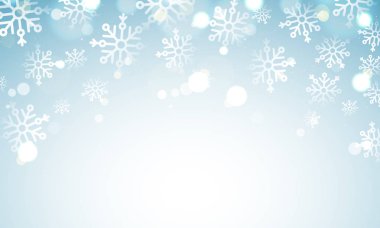 Parlak kar tanesi arka plan boşluk mesajınız için.