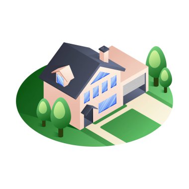 Eve bağlı akıllı ve teknoloji cihazlar aracılığıyla Internet ağ, Internet şeyler arka plan ile kontrol.