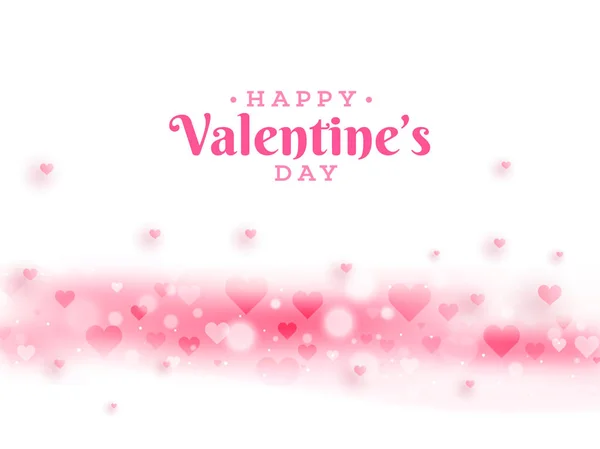 Happy Valentine Day Concept Met Hart Shapes Achtergrond — Stockvector