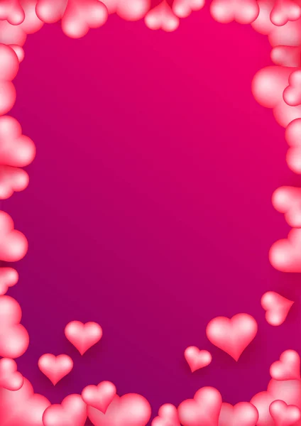 Las Formas Brillantes Del Corazón Decoran Fondo Pueden Utilizar Como — Archivo Imágenes Vectoriales