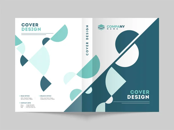 Cover Design Template Layout Business Corporate Sector — Stock Vector