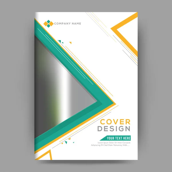 Brochure Professional Cover Design Layout Business Corporate Sector — Stock Vector