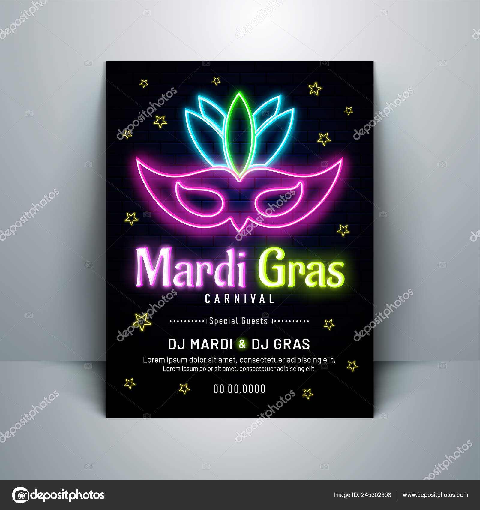 mardi gras effect