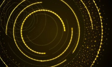 Soyut fütüristik teknoloji kavramı, etkisi aydınlatma ile vektör zemin.