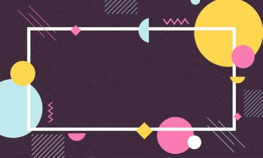 Prensentation şablon veya poster tasarımı ile coloful soyut öğeler.