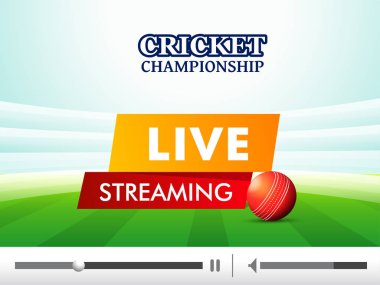 Canlı Streaming video oynatma gösterim amacıyla kriket Turnuvası co