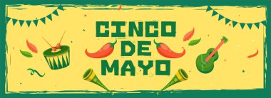 Fiest için Retro sarı arka plana header başlık sayfası veya poster tasarımı