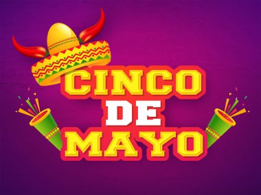 Yaratıcı fiesta parti el ilanı tasarımı çizimi fötr şapka ile