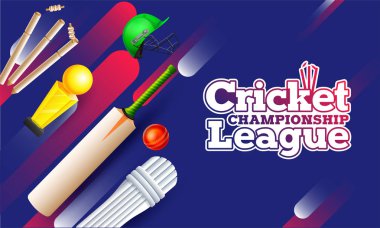 Web sitesi başlık başlık sayfası veya poster tasarımı Kriket Şampiyonası m