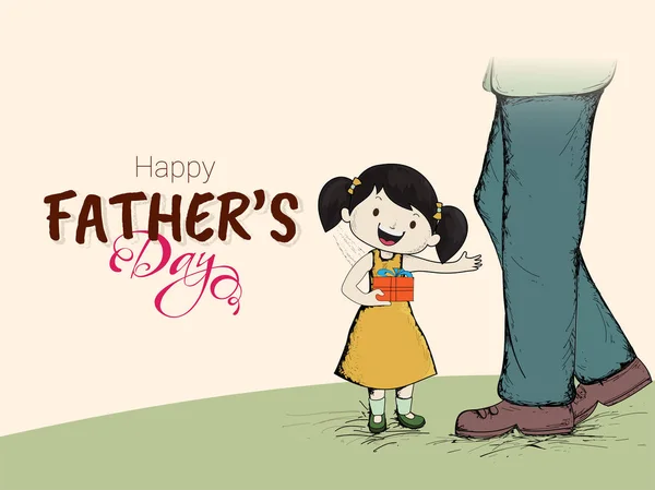 Дизайн поздравительных открыток на день отца с иллюстрацией к свету — стоковый вектор