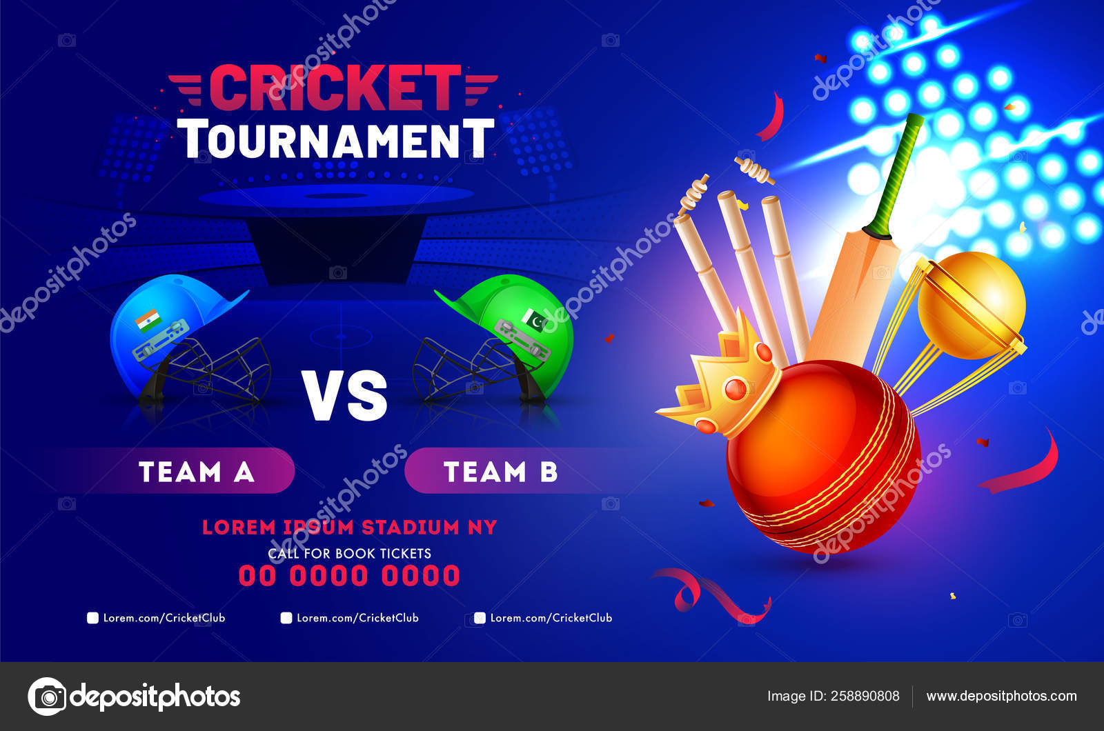 Cricket Tournament banner design with cricket equipment, winner Stock  Vector Image by ©alliesinteract #258890808