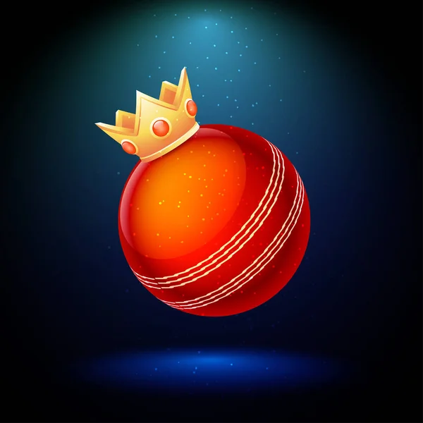 Cr illüstrasyon ile en iyi bowling kriket ödülü poster tasarımı — Stok Vektör