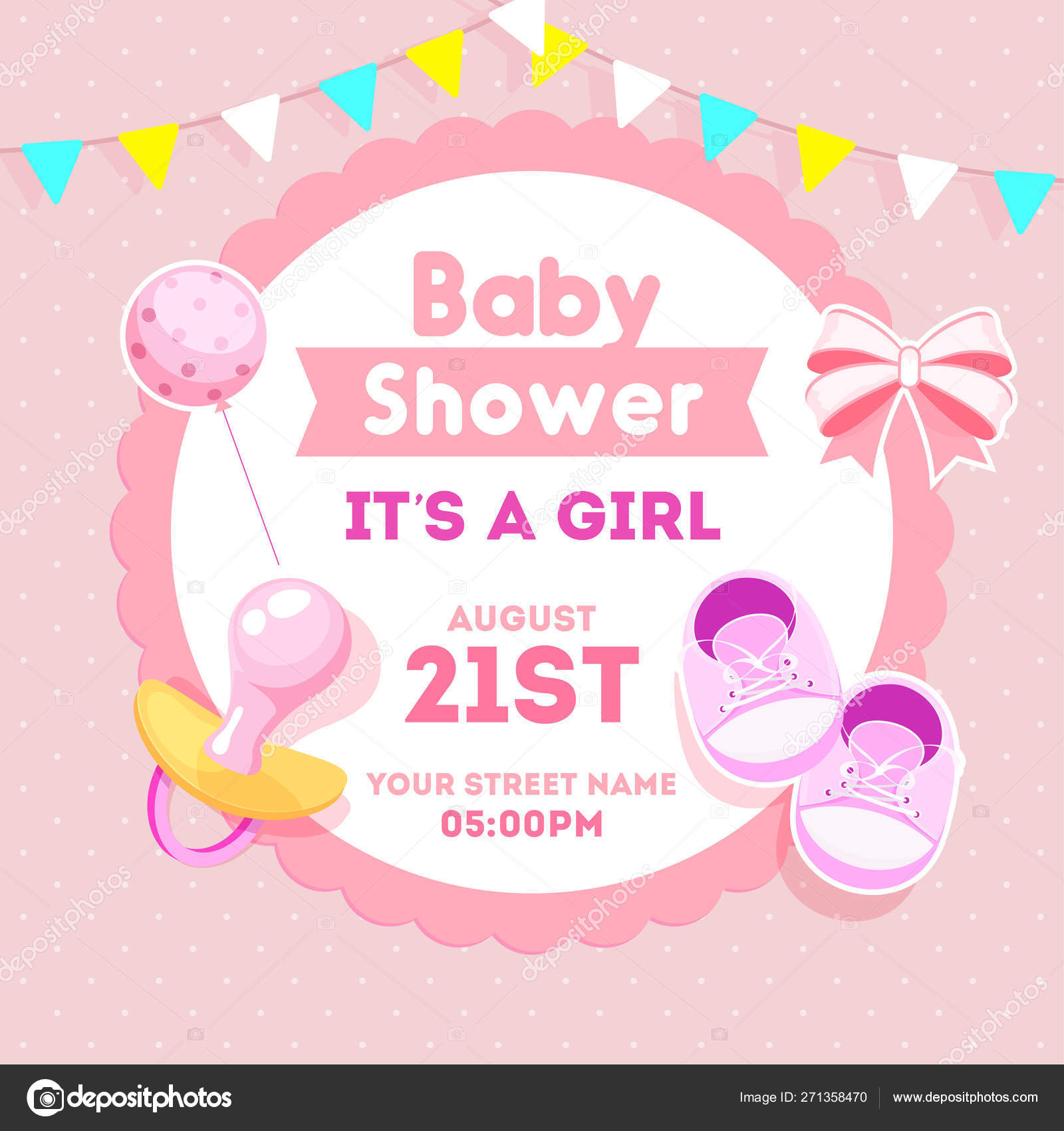 baby invitation card design