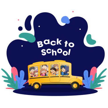 Öğrenciler okula otobüsle gidiyor. 