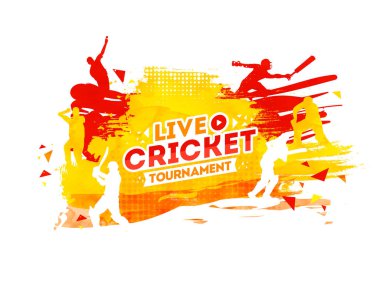 Soyut ye farklı oyun eylem oyuncuların Siluet