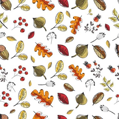 Güzel Sonbahar eleman doodle tasarım. Satış yasağı için kullanılabilir