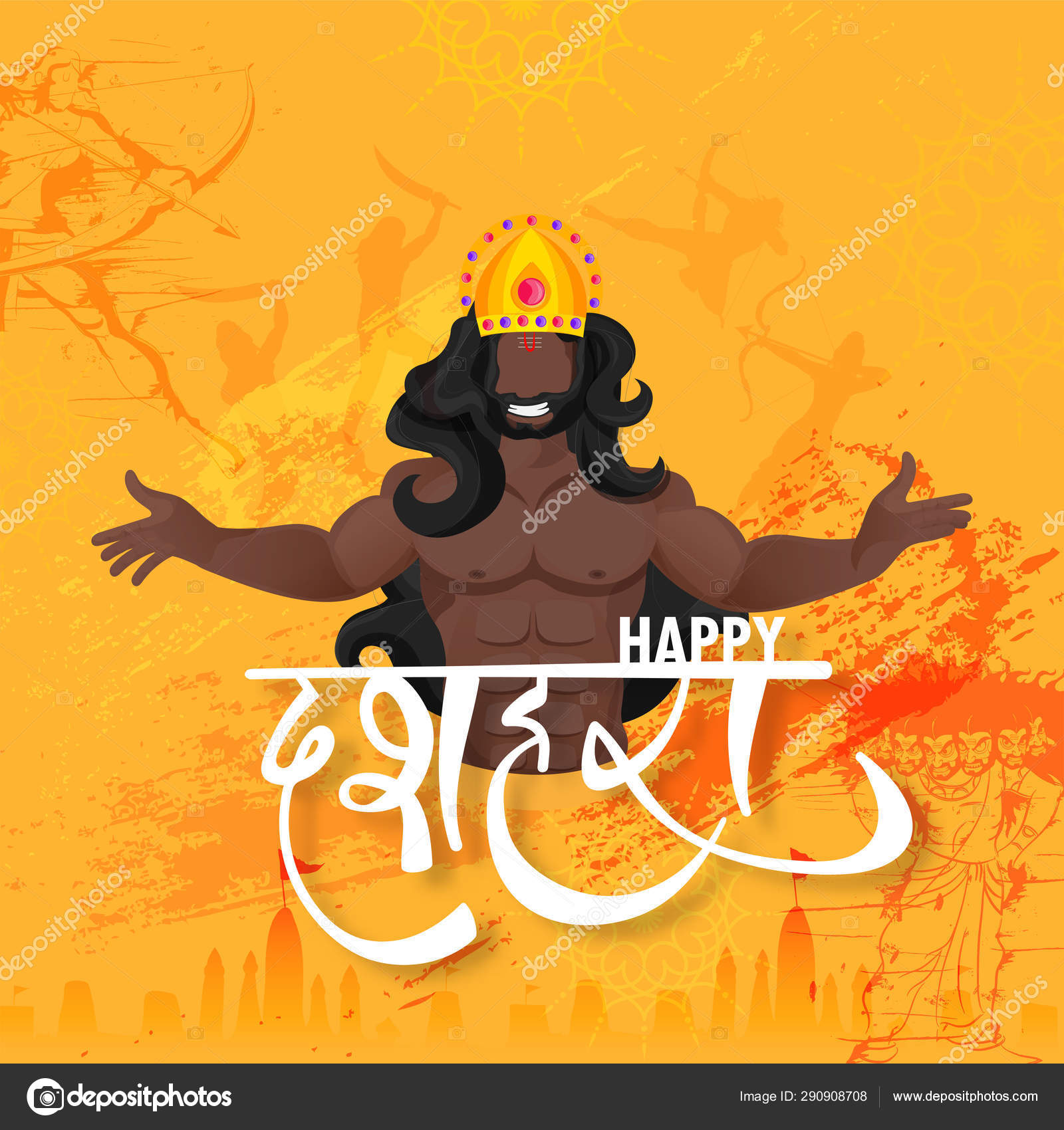 Advertising Indian festival Happy Dussehra poster or banner desi Stock  Vector Image by ©alliesinteract #290908708