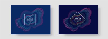 Farklı stil dijital akan dalga hareket parçacıkları soyut b