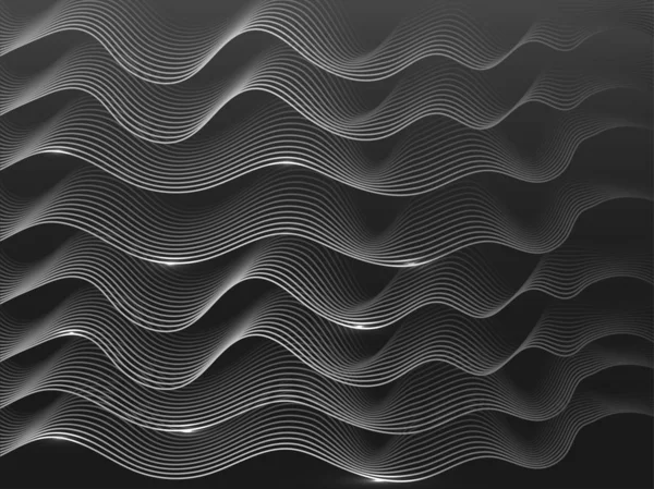 Animace vln pohybu ze zákulisních tancovacích pohybů částic — Stockový vektor