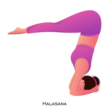 Halasana poz genç kadının karakteri.