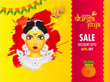Mutlu Durga Puja Satılık afiş veya poster tasarımı ile 65% indirim 