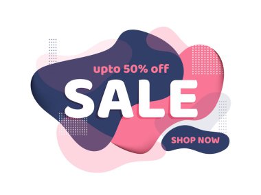 Abstra'da %50 indirim teklifi ile satış şablonu veya poster tasarımı