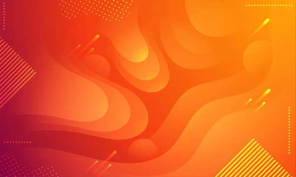 Fondo abstracto geométrico naranja . — Vector de stock