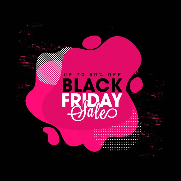 Up To 50% offer for Black Friday Sale on abstract fluid art back — Stockvector